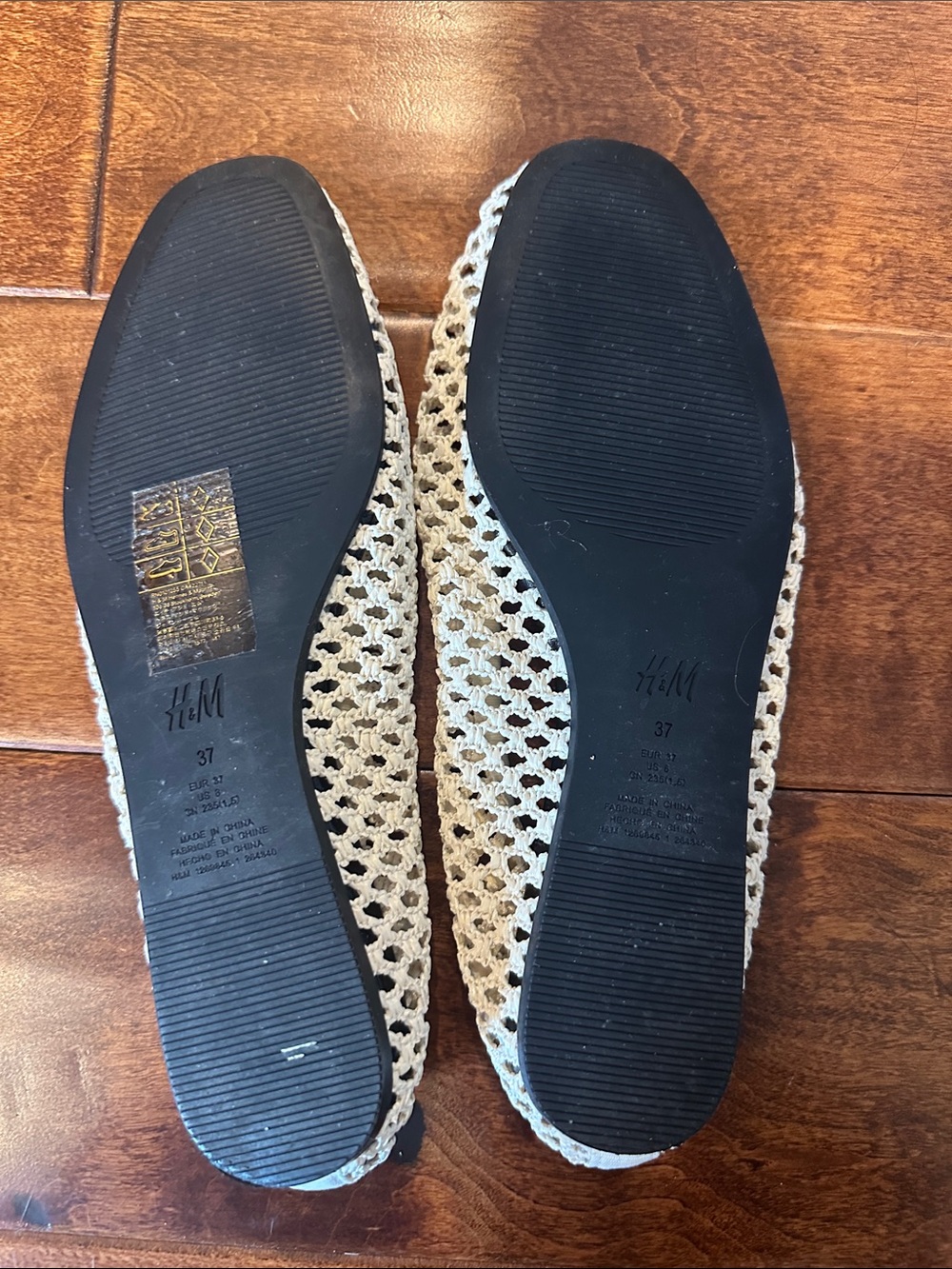H&M Ivory Crochet Ballet flats - Picture 3 of 3